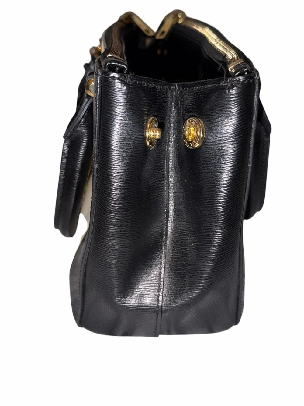 Ralph Lauren Newberey Double Zip Two-Tone Satchel in Black & Vanilla